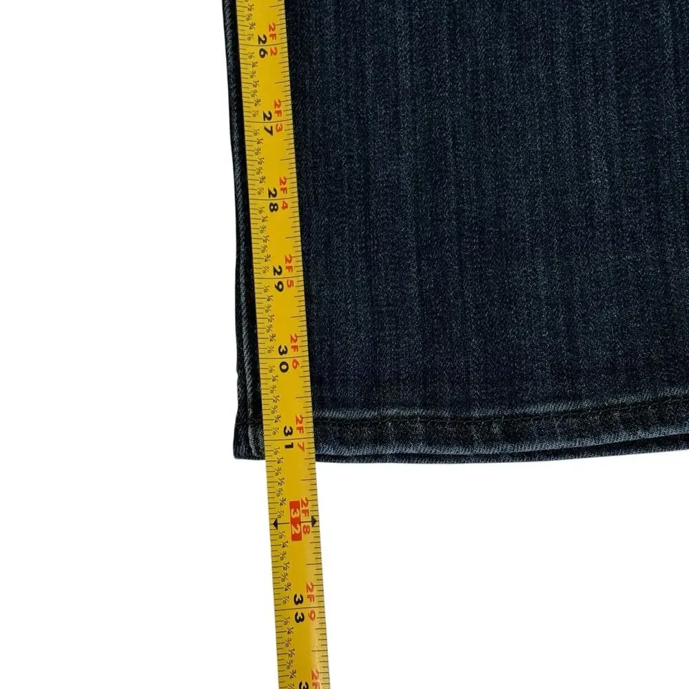 NEW KUT from the Kloth Catherine Boyfriend Jeans 12 Blue Dark Wash Distressed